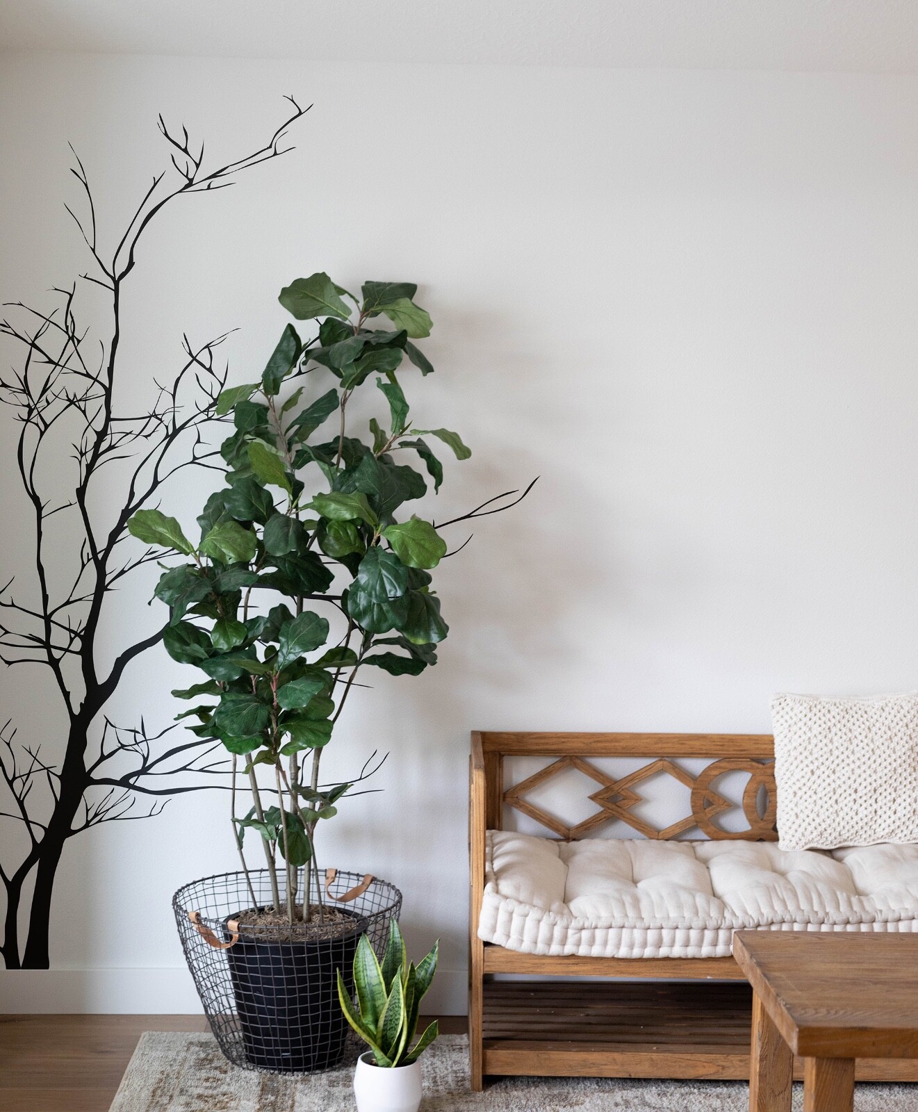 Large Bare Tree Vinyl Wall Decal Sticker. Bedroom, Bathroom Wall Art. #AC223
