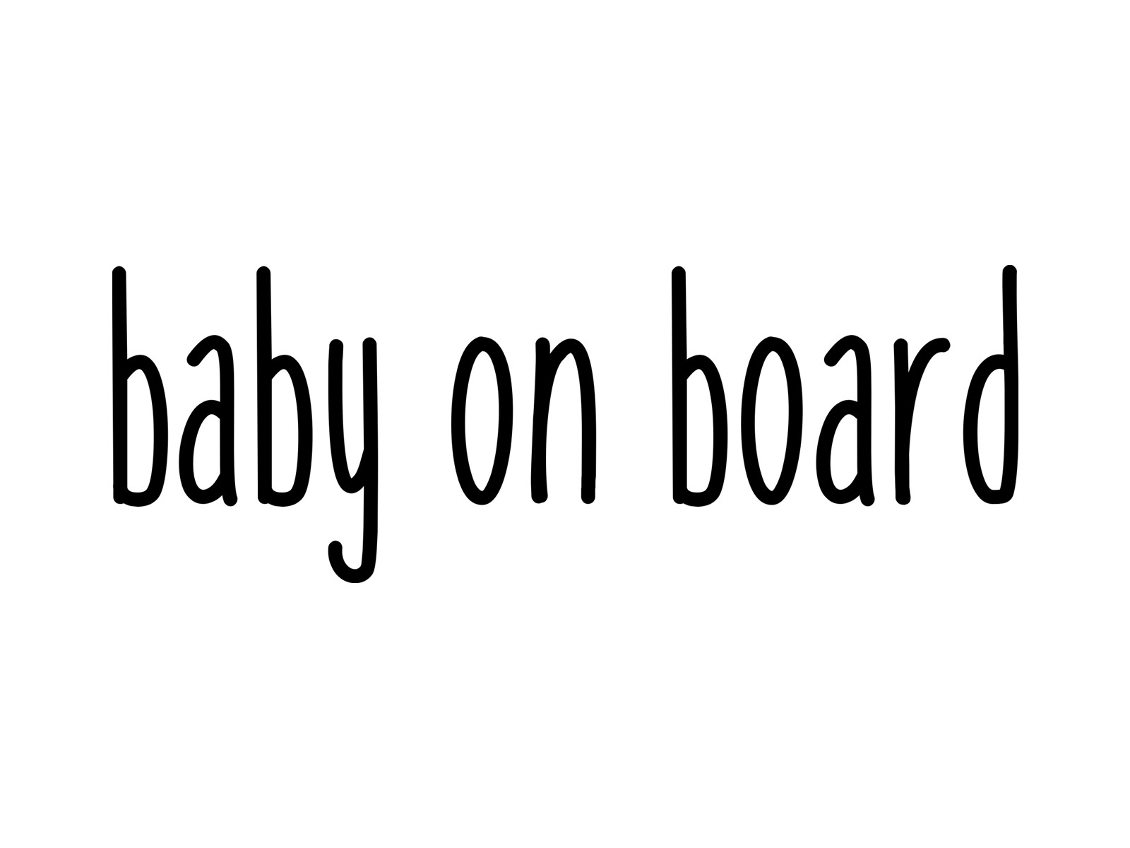 EMPIRE DESIGN Baby on Board Car Sticker Shower Gift Cute Vinyl Decal