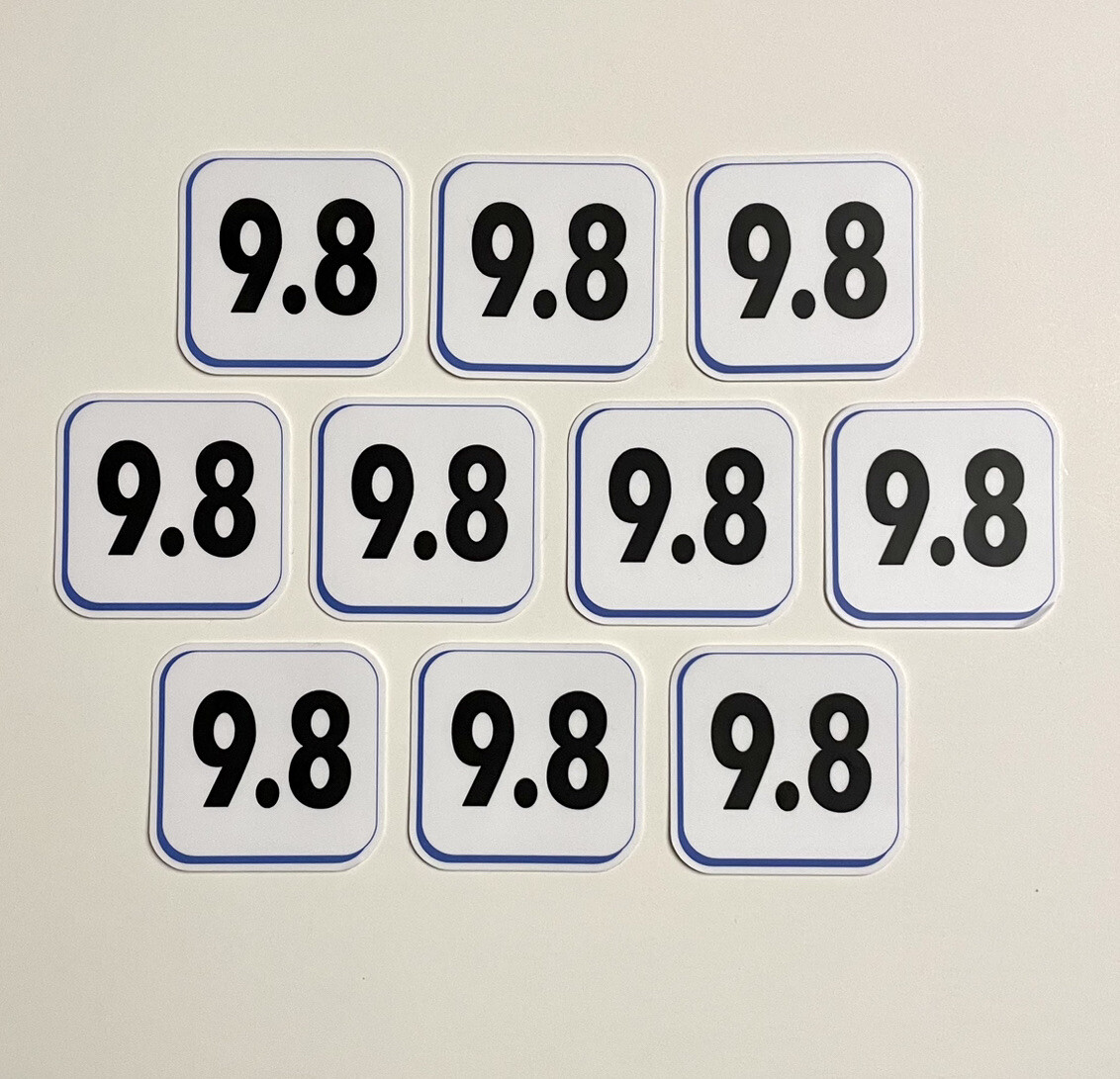 9.8 Stickers 10ct – Plus 1ct MARVEL or DC Stkr 9.8 CGC STICKERS CGC 9.8 Sticker