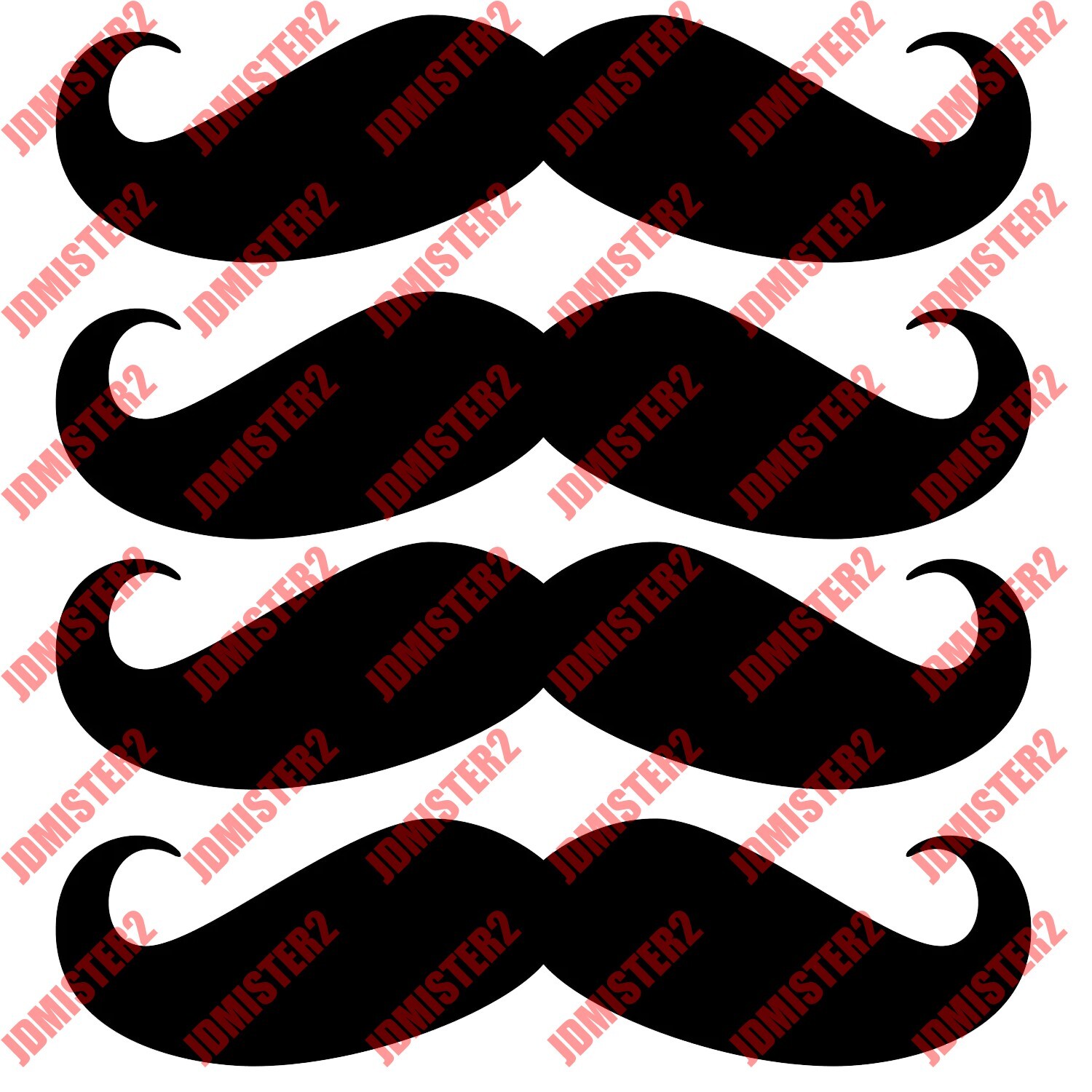 Mustache Decal Stache Vinyl Die Cut Sticker