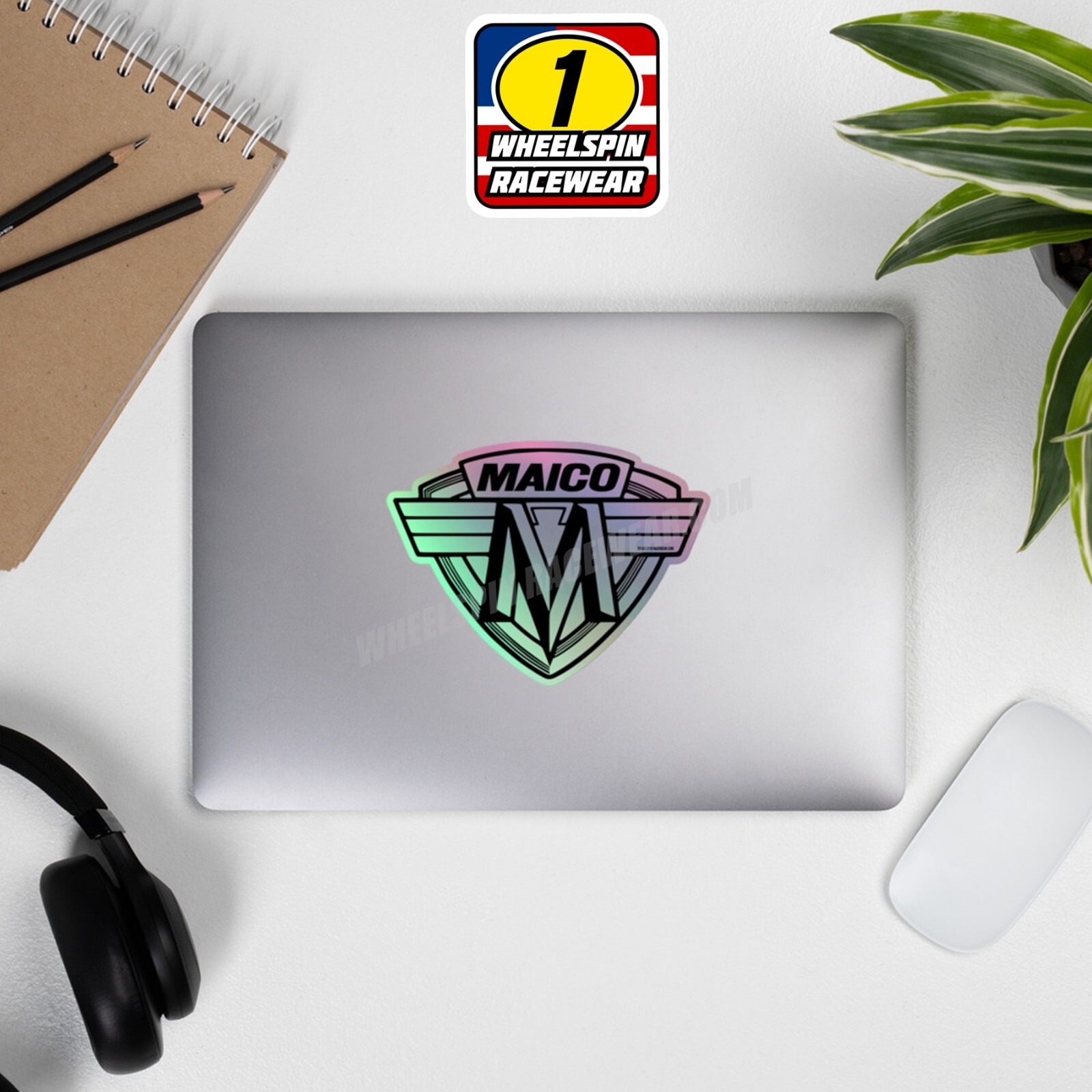 Maico Shield Logo Holographic Moto Stickers vintage mx motocross