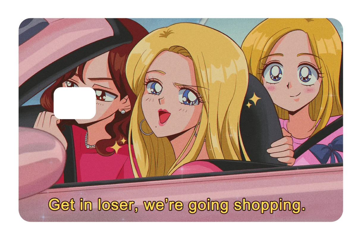 "We're Going Shopping" Card Skin 4 Pack Funny Humor Shopper Pop Culture Decal