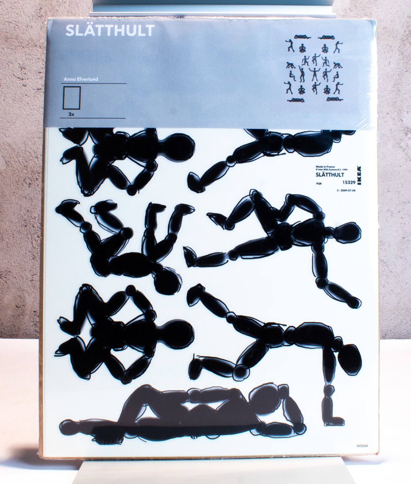 IKEA Body Decal Stick Figure Art Scrapbook Wall Decor Slatthult Anna Efverlund
