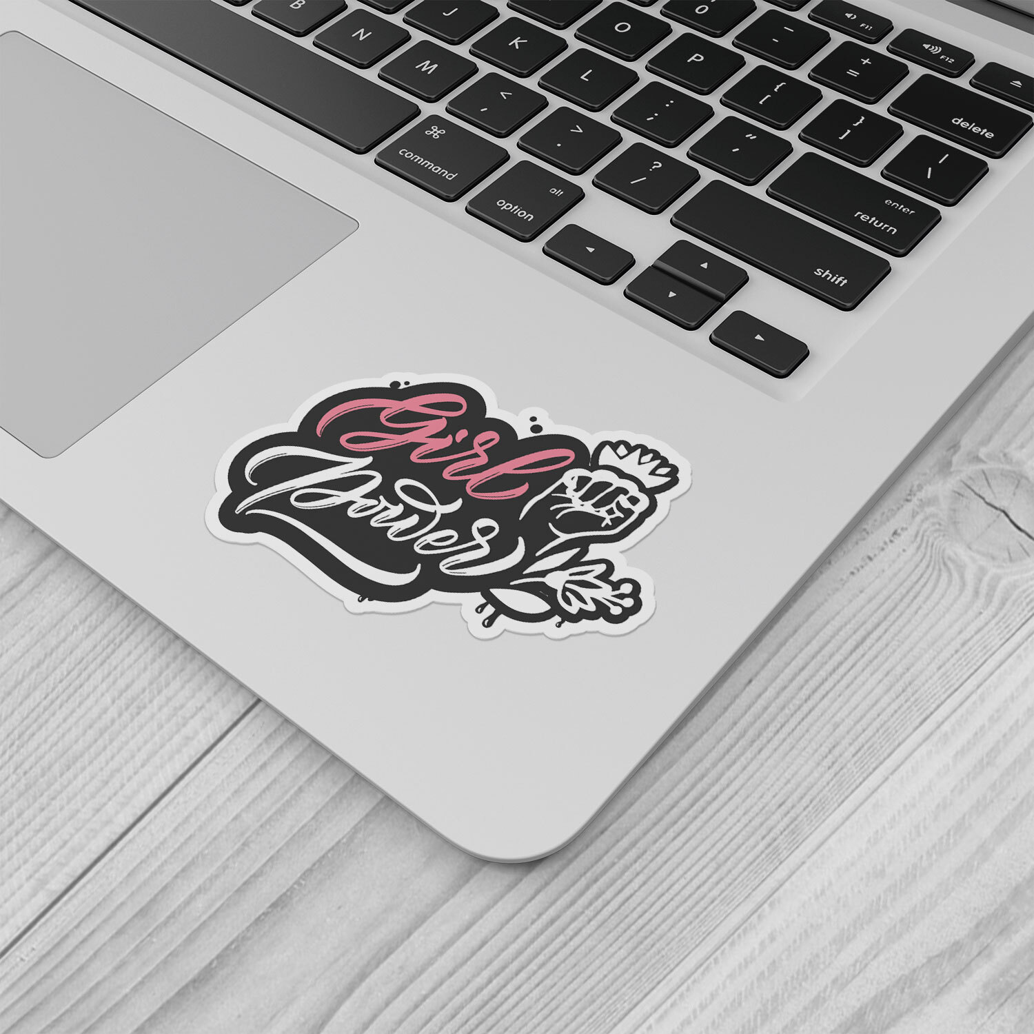 Girl Power Slogan Car Bumper Vinyl Sticker Decal