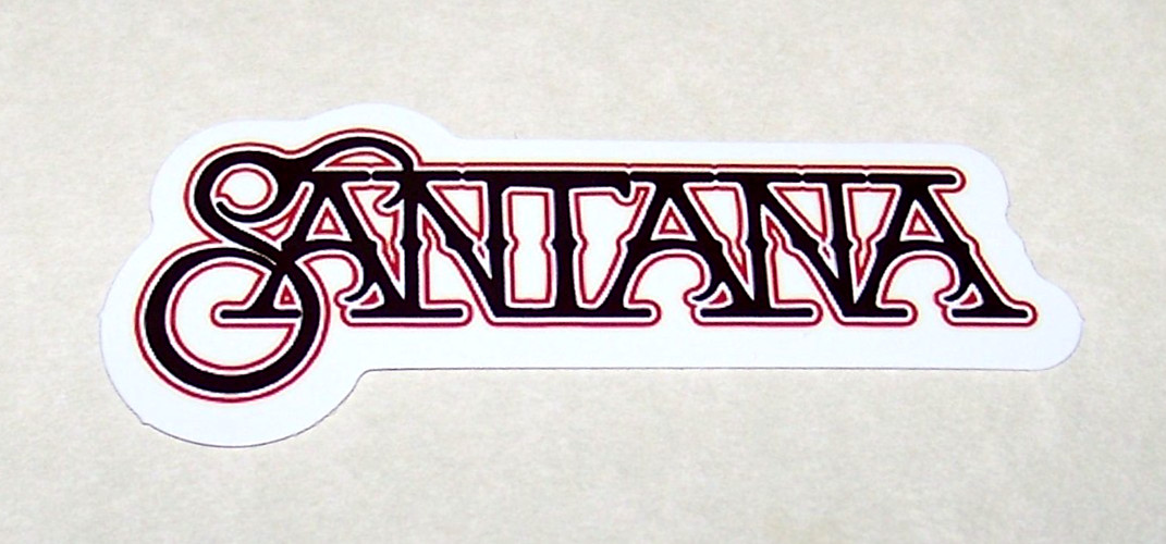 SANTANA – Logo Die Cut Sticker Decal Music Band Rock Guitar Carlos Santana