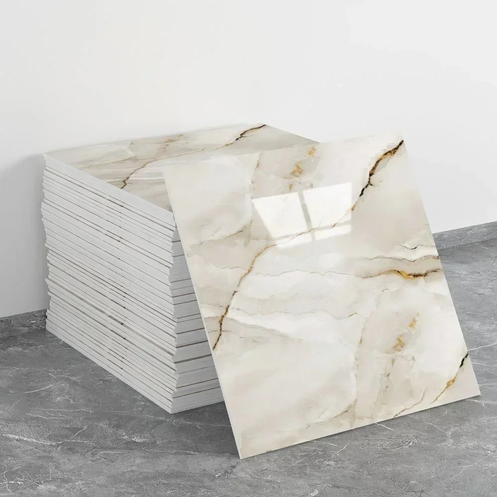 3D Marble Tile Wall Stickers Waterproof Self Adhesive Kitchen Bathroom Decor
