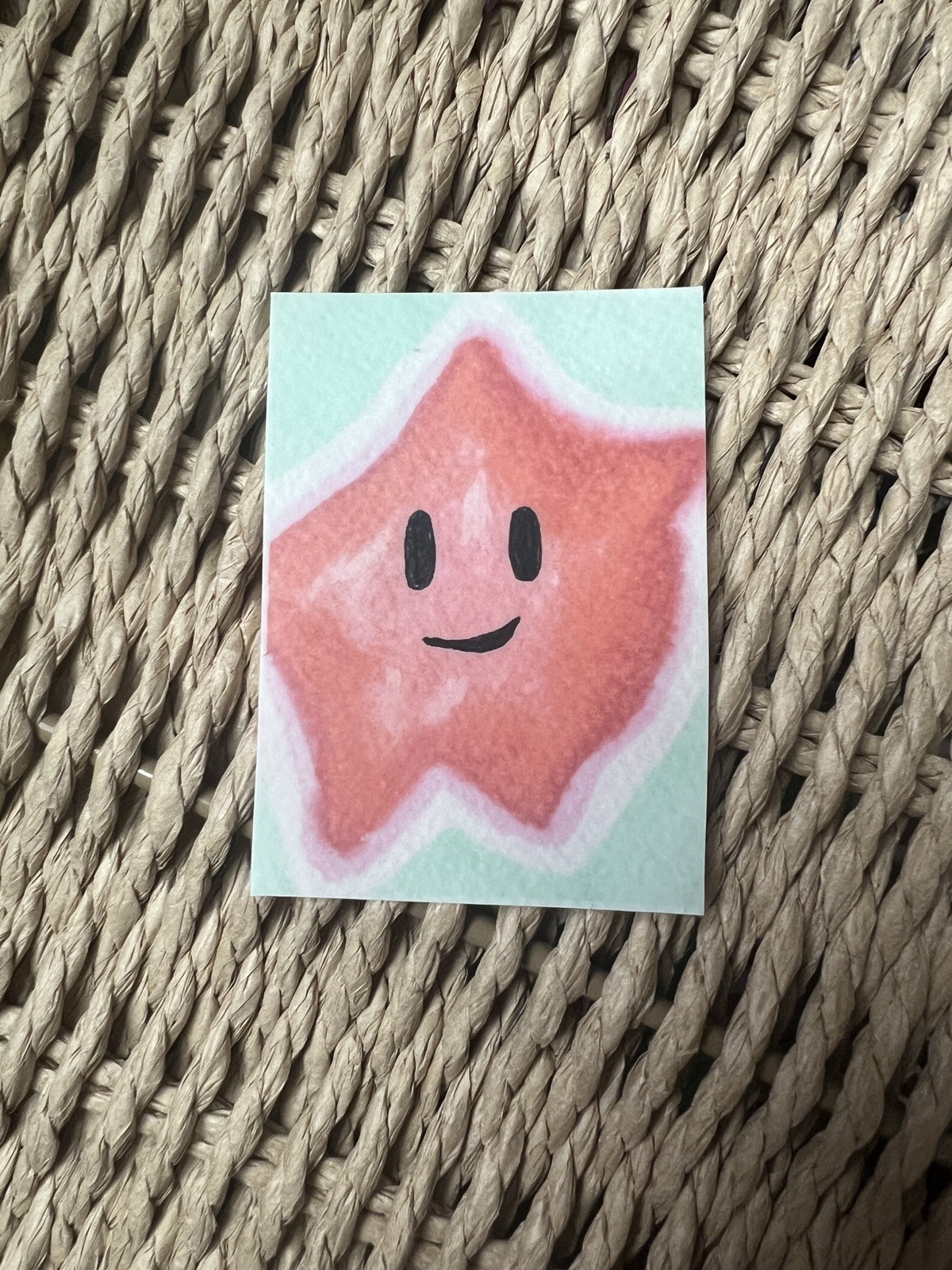 Super Mario Galaxy Star Vinyl Sticker 2.5” Waterproof, for Laptop, Water Bottle