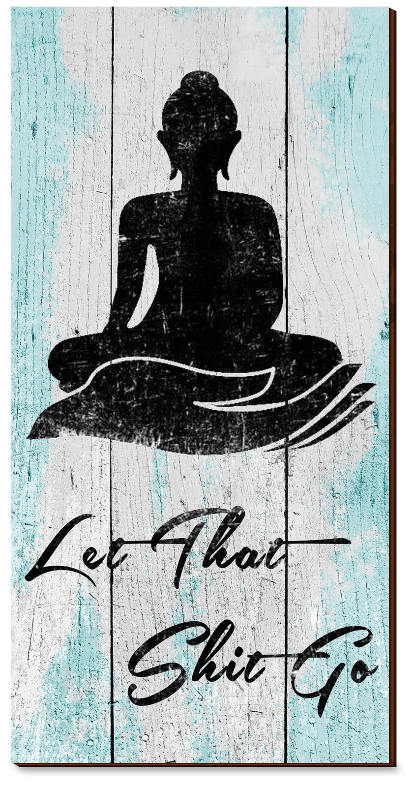 Chuniff Funny Bathroom Wall Decor, Buddhist Quote Bathroom Wall Art, Funny ba…