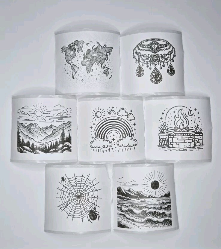 Laser Printed Spiritual Energy Stickers