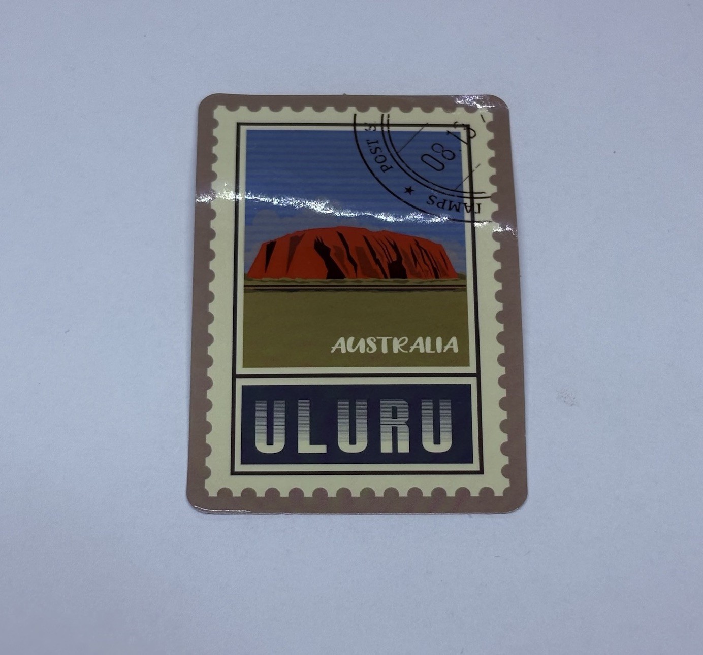 Uluru Park Australia Postage Stamp Novelty Sticker Vinyl Decal Travel Art Tc9