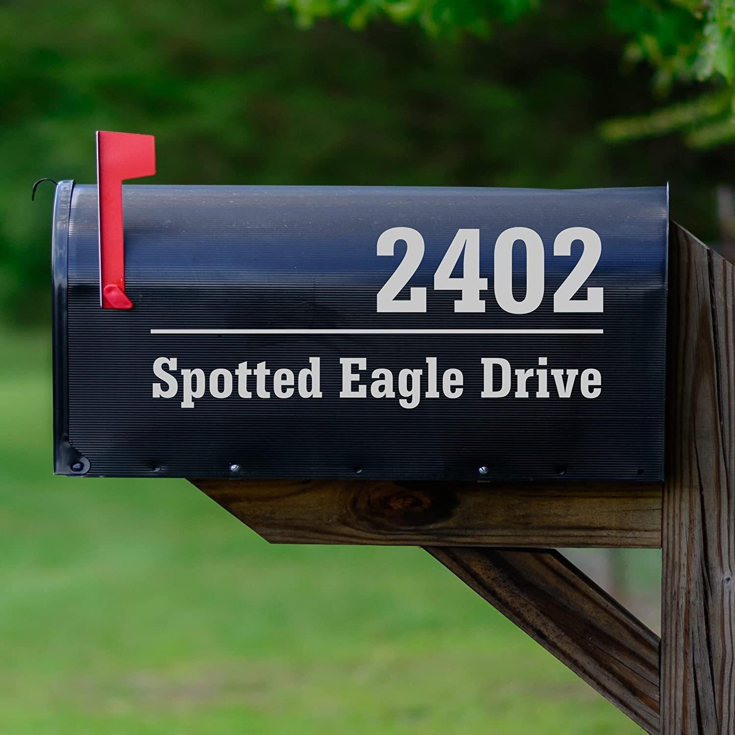 Mailbox Numbers Street Address Personalized Pair of Vinyl Decal Custom Stickers