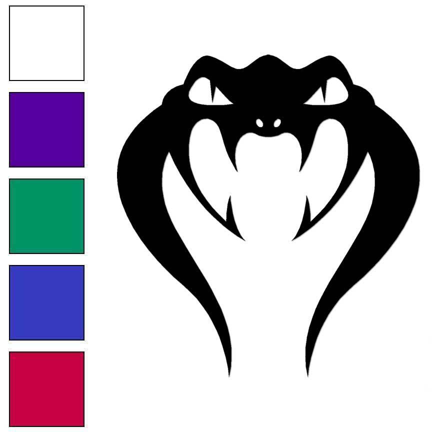 Cobra Snake Head, Vinyl Decal Sticker, Multiple Colors & Sizes #6900