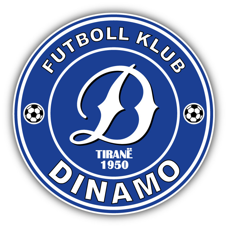 KS Dinamo Tirana Albania Soccer Football Car Bumper Sticker Decal 5" x 5"