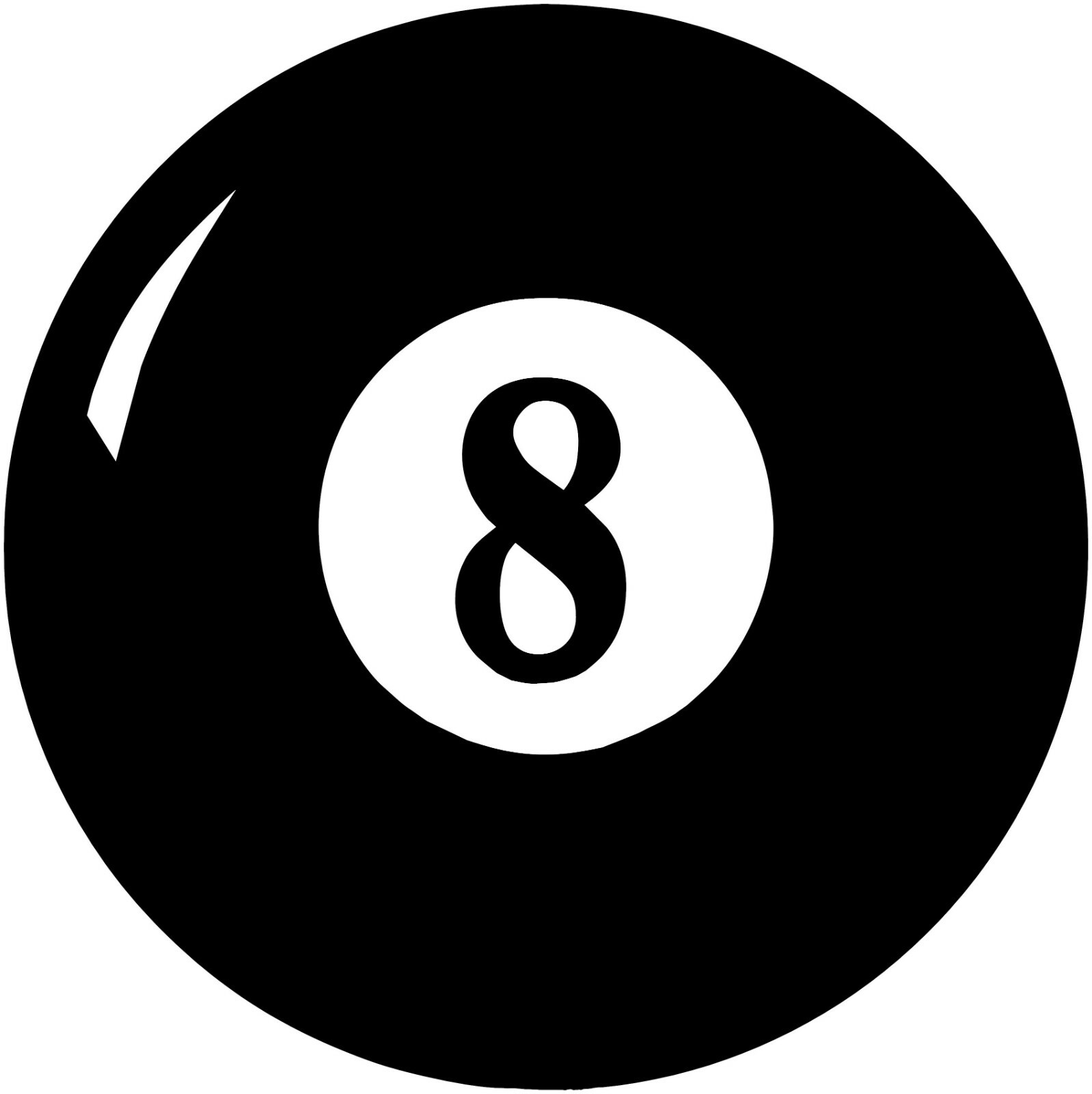 8 Ball Eight Ball Logo Vinyl Decal Custom