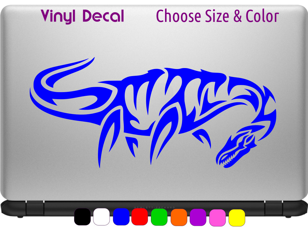 Pleisosaur Tribal Seamonster Jurassic World Decal Wall Window CHOOSE SIZE COLOR