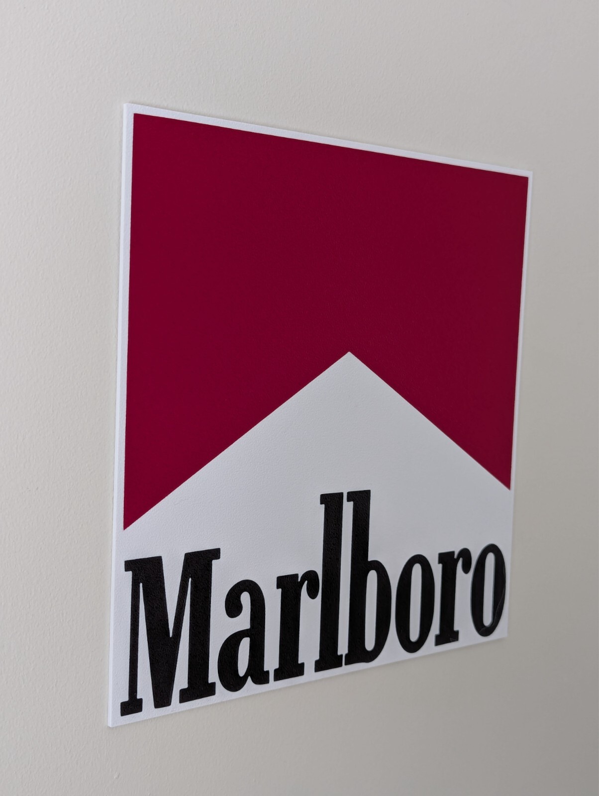Marlboro Logo Wall Sign Smokes Cigarettes Tobacco Western F1 Racing 3d Print