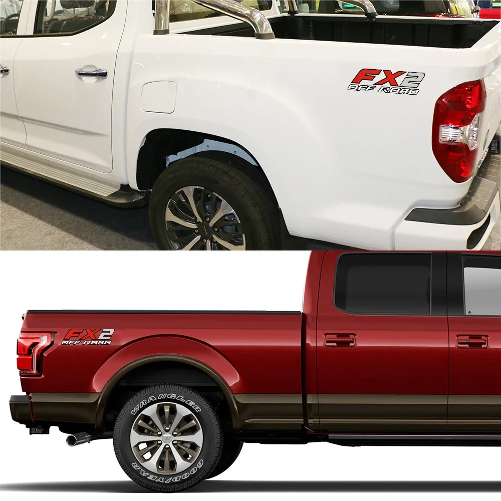 Aftermarket FX2 Off-Road Rear Trunk Side Decal | Universal Fit for Ford F-Series