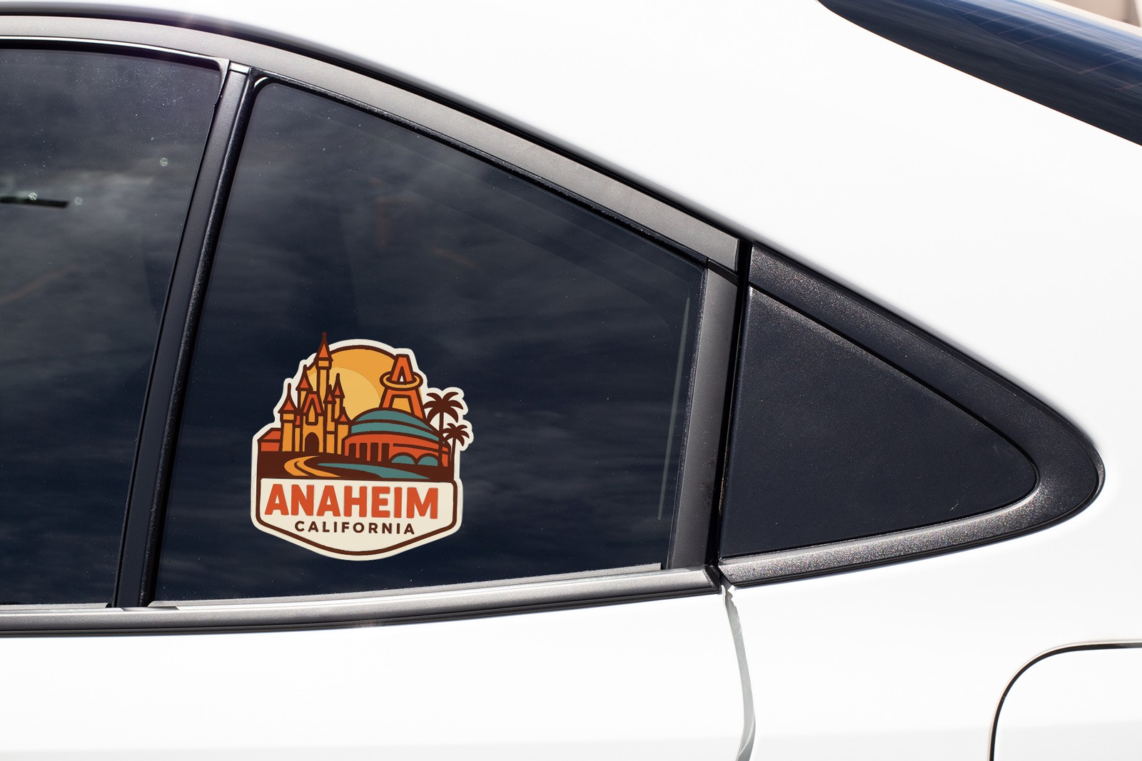 Anaheim California Sticker Decal Vinyl Die-Cut City Skyline Landmark Design
