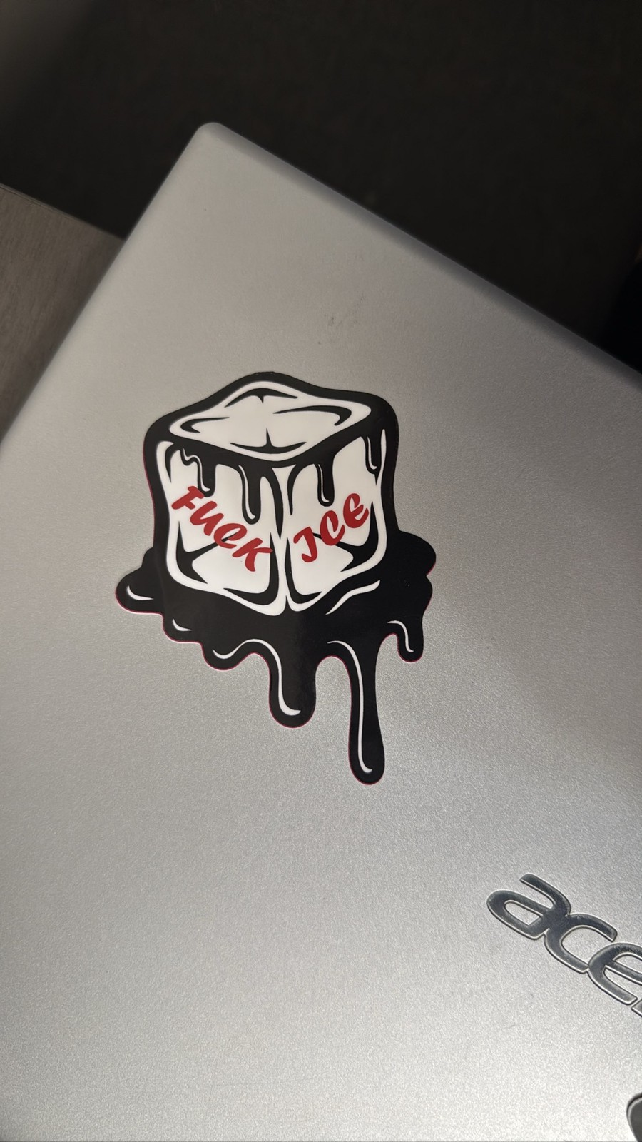 Anti Ice Sticker, 3” vinyl indoor outdoor car laptop skateboard fast shipping
