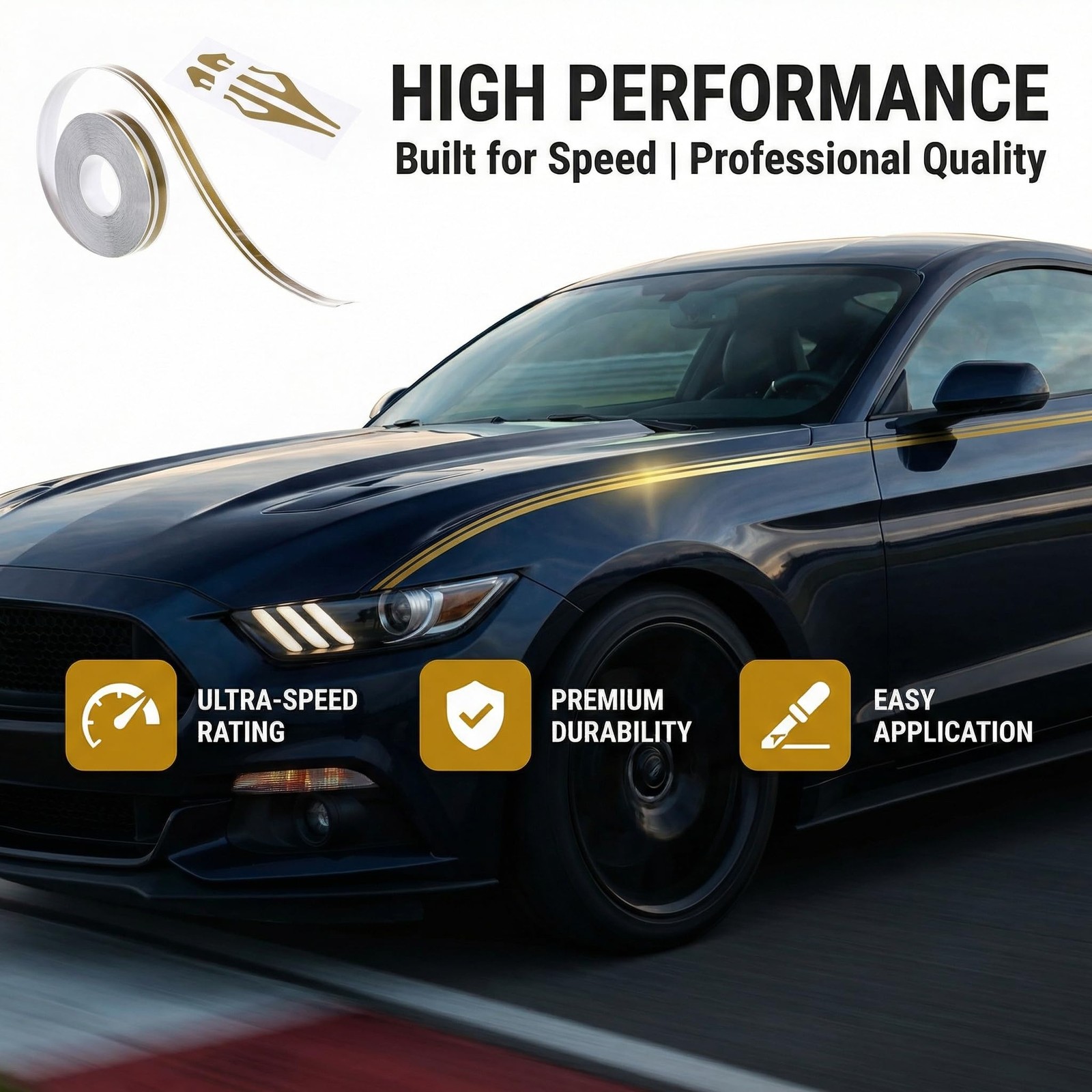 32 FT Car Body Side Stripes Auto Pinstripe Tape Decal Waistline Sticker for S…