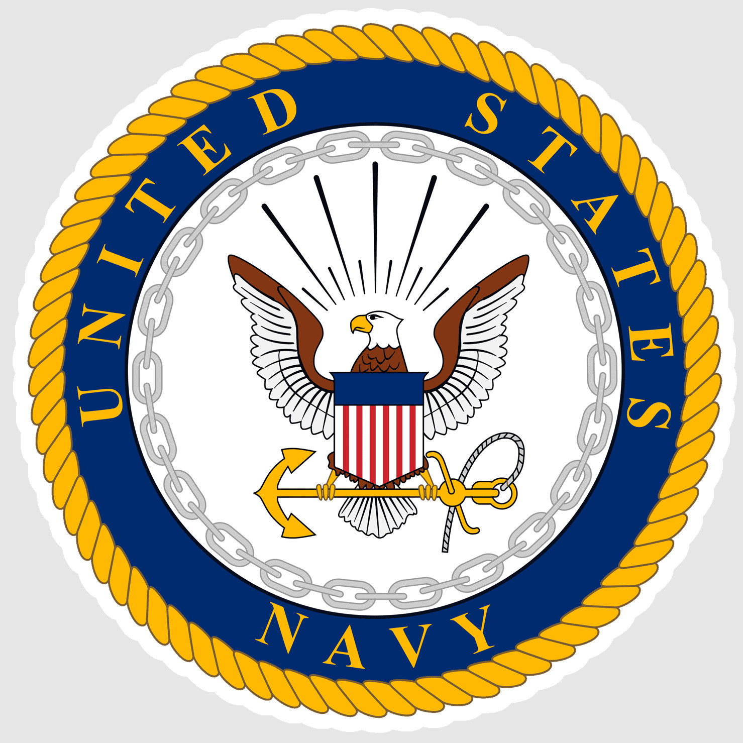 US Navy Decal Sticker Veteran Seal United States Military Logo Vinyl 01