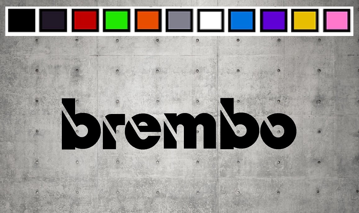 Brembo Word LOGO Vinyl Decal Sticker Emblem Car Truck Window 4" 6" 8"