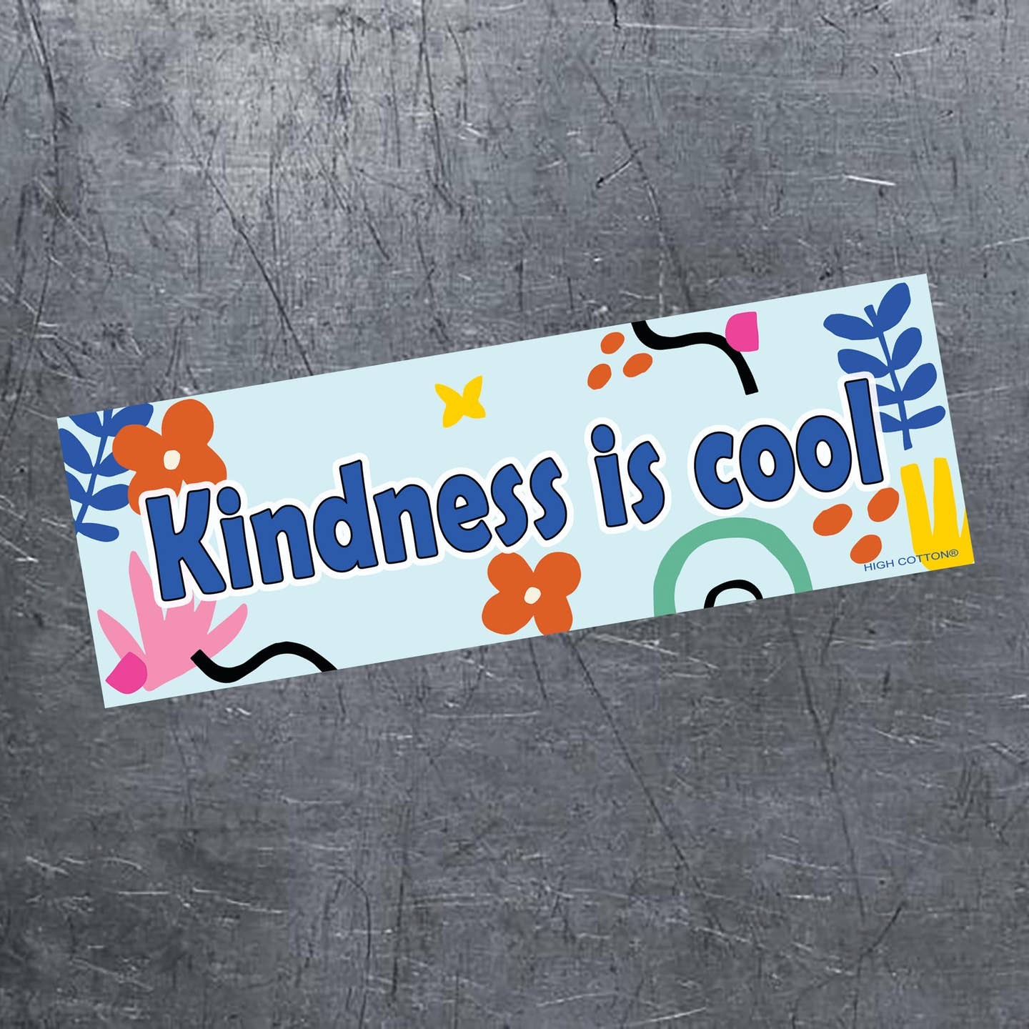 ✌️"Kindness is Cool" ❤️ Peace Love Positive Bumper Car Fridge Magnet – USA Made