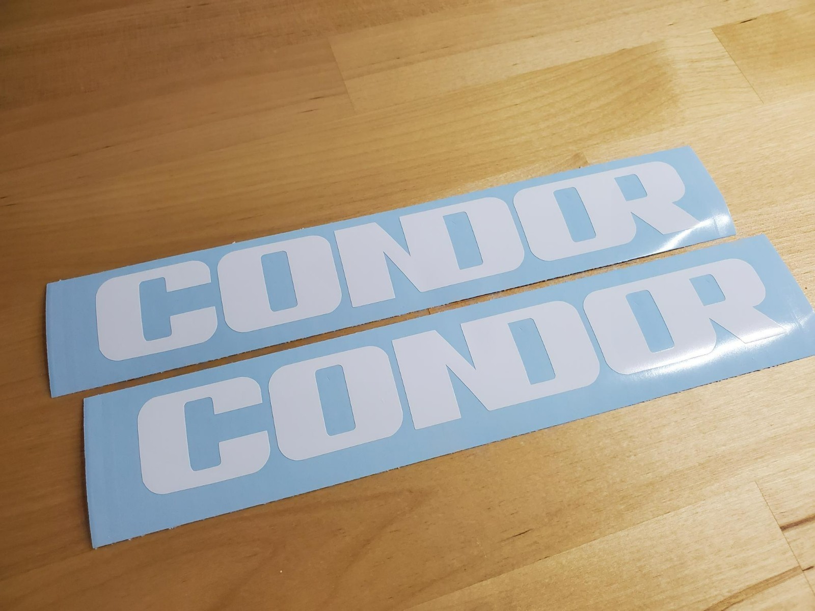 condor lift Decals Stickers Gloss white 8" (2) Fast USA