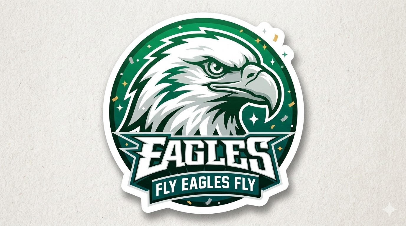 Philadelphia Eagles Sticker Decal Phone Laptop