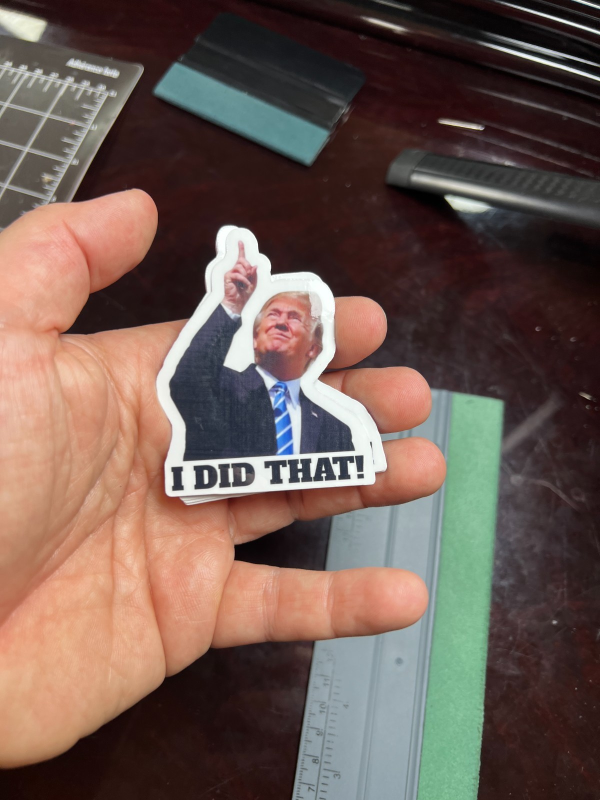 Trump Stickers I DID THAT Gas Pump MEME Waterproof Vinyl NEW 1/10/50/100 Pc