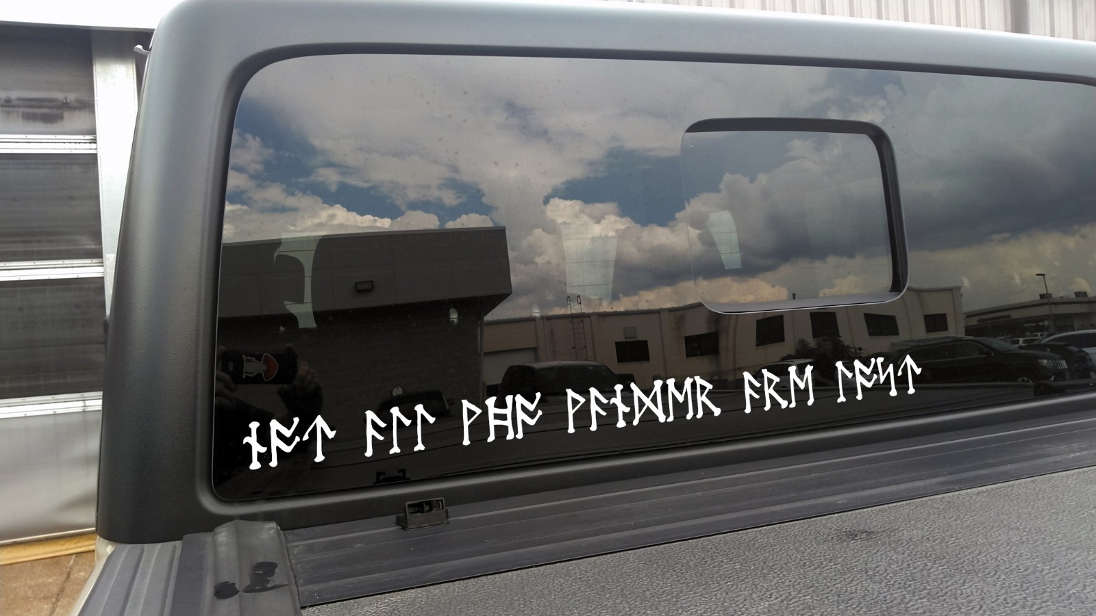Not All Who Wander Are Lost in Viking Futhark V5 Runes Vinyl Decal Norse Nordic