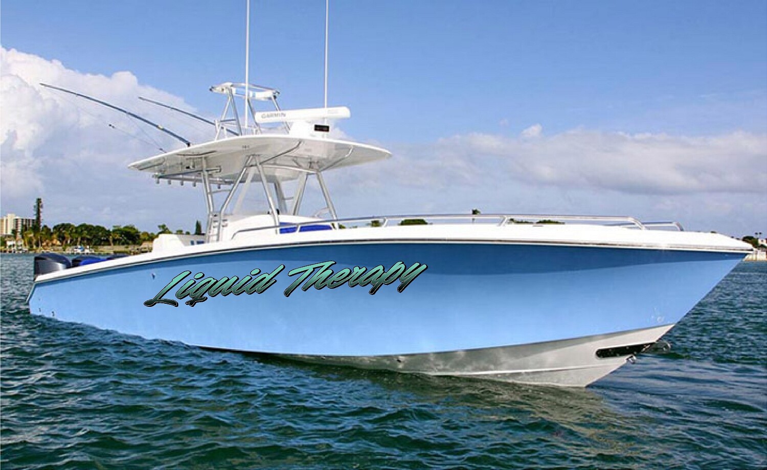 Boat Name Decal 4×24" / Custom Hull Graphic / Premium Marine Vinyl Lettering GRB