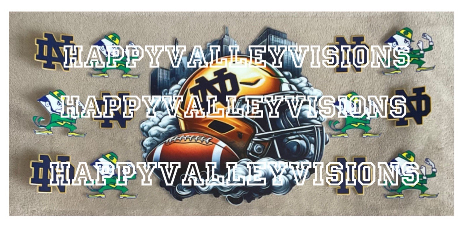 College University FIGHTING IRISH Transfer Stickers DIY Cup Wrap Notre Dame