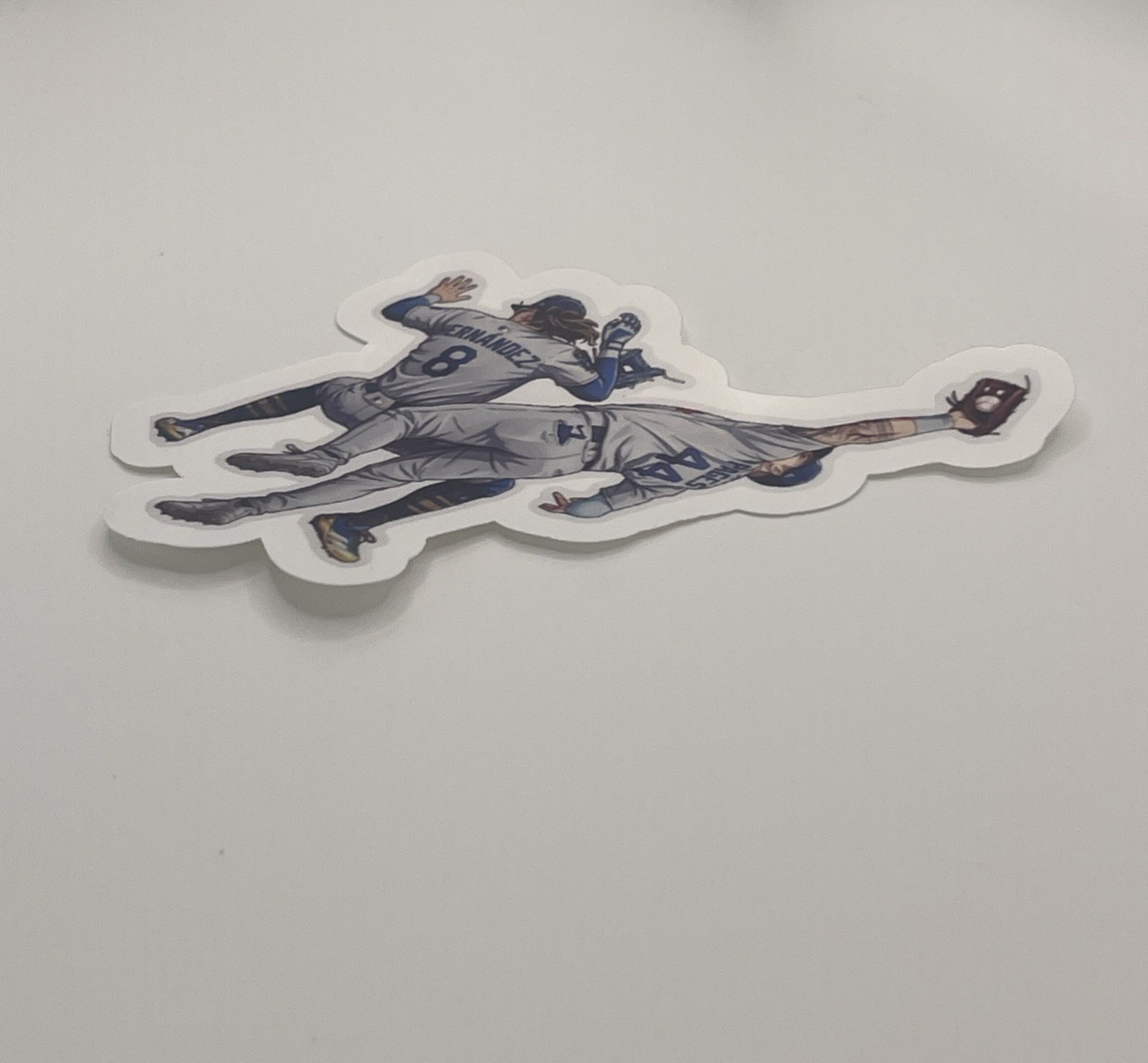 Los Angeles Dodgers Championship Run The Catch Premium Vinyl Sticker 4×2.5 inch