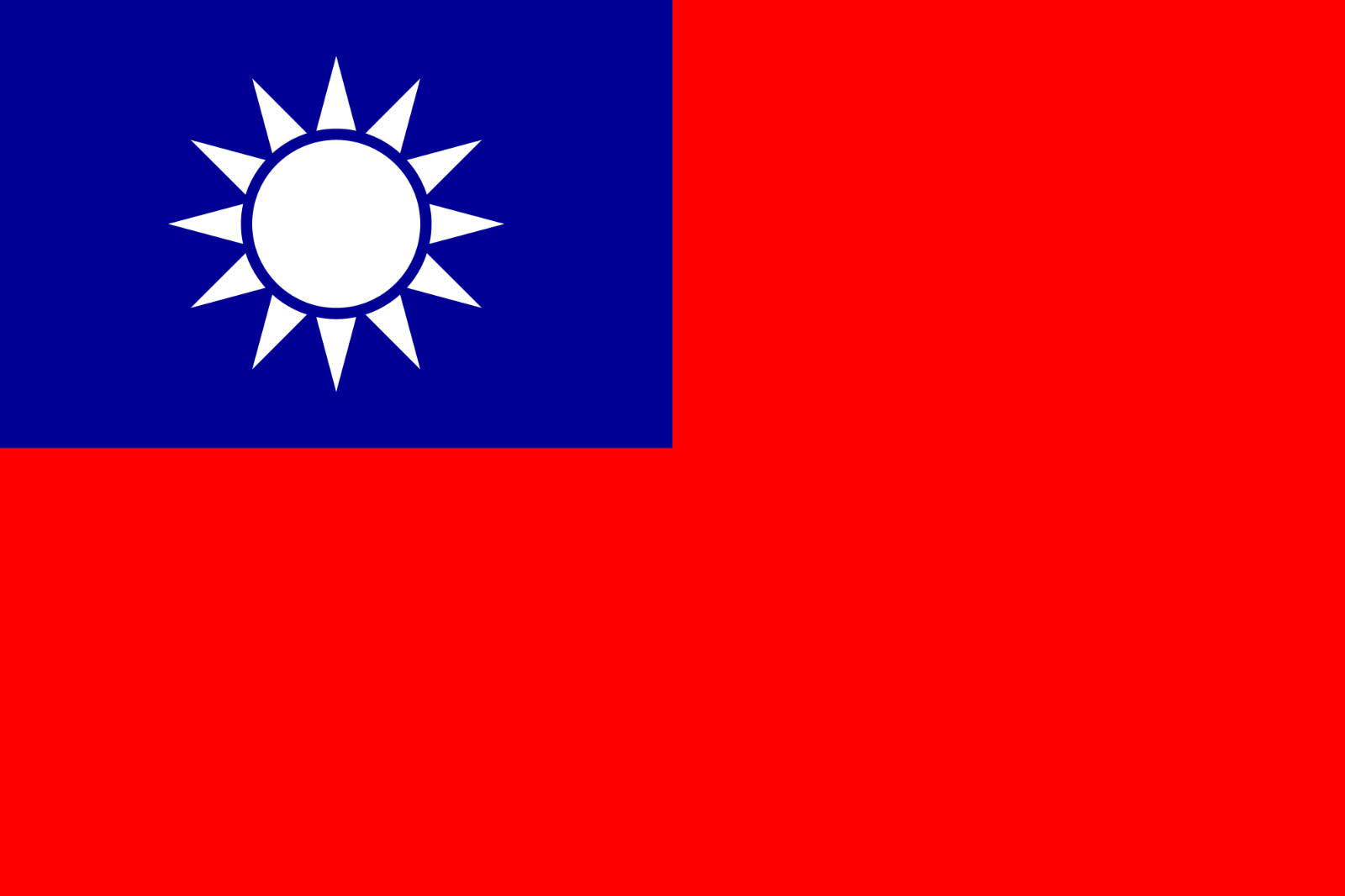 Taiwan flag sticker weatherproof bumper vinyl decal