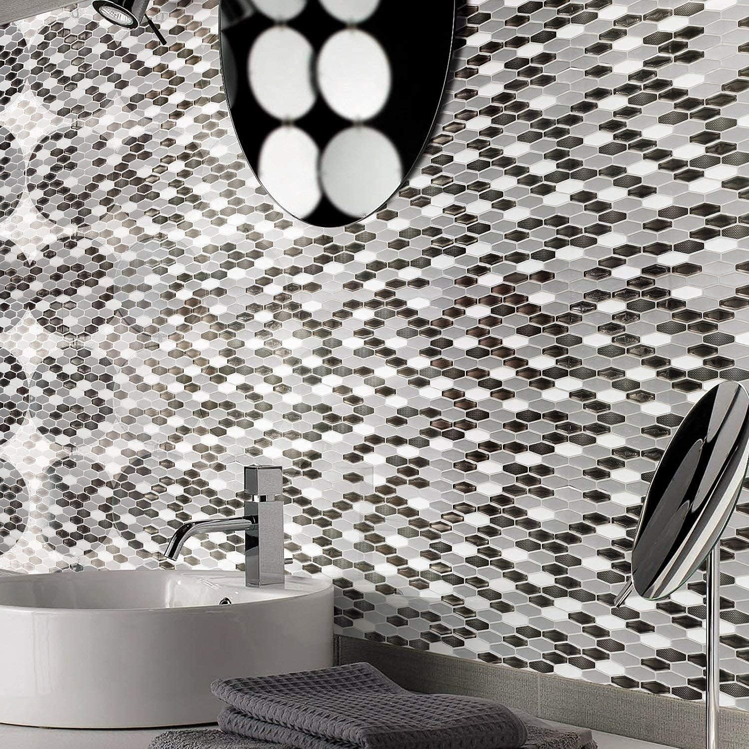 Transform Your Walls with 12" x 12" Heat-Resistant Marble Peel and Stick Tiles