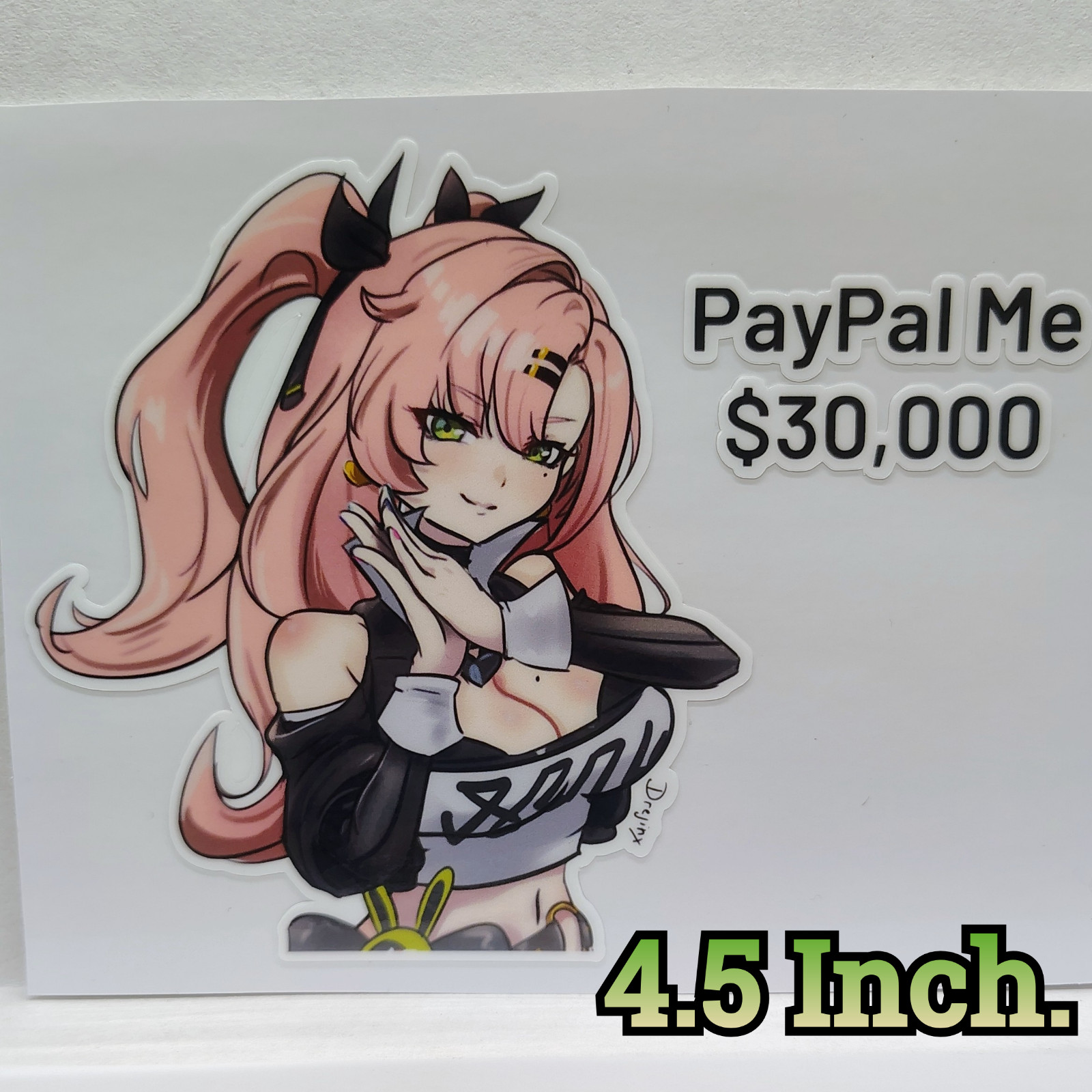 [ZZZ][4.5 Inch] Nicole Demara Pay Me $10K Meme! Fan Art Water-Resistant Sticker!