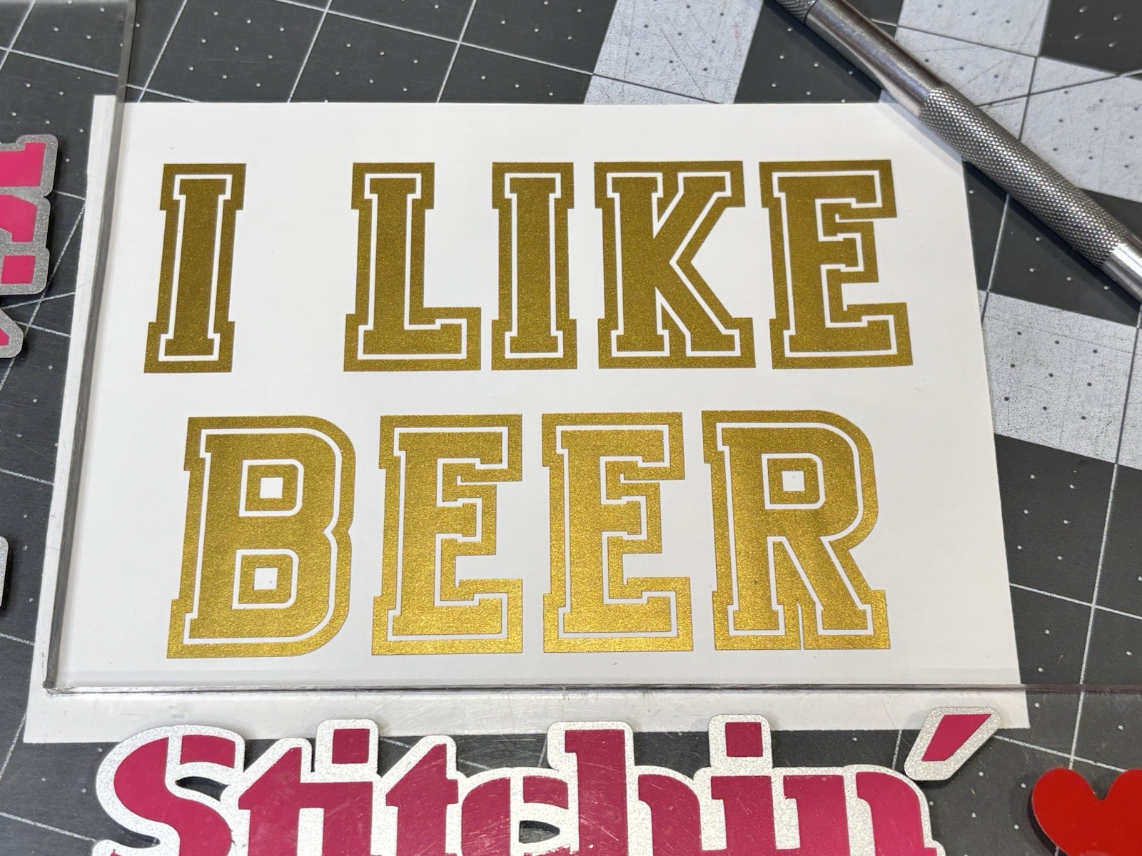 Yuengling Black & Tan Beer Die Cut Vinyl Decals Breweriana Cursive Text Logo