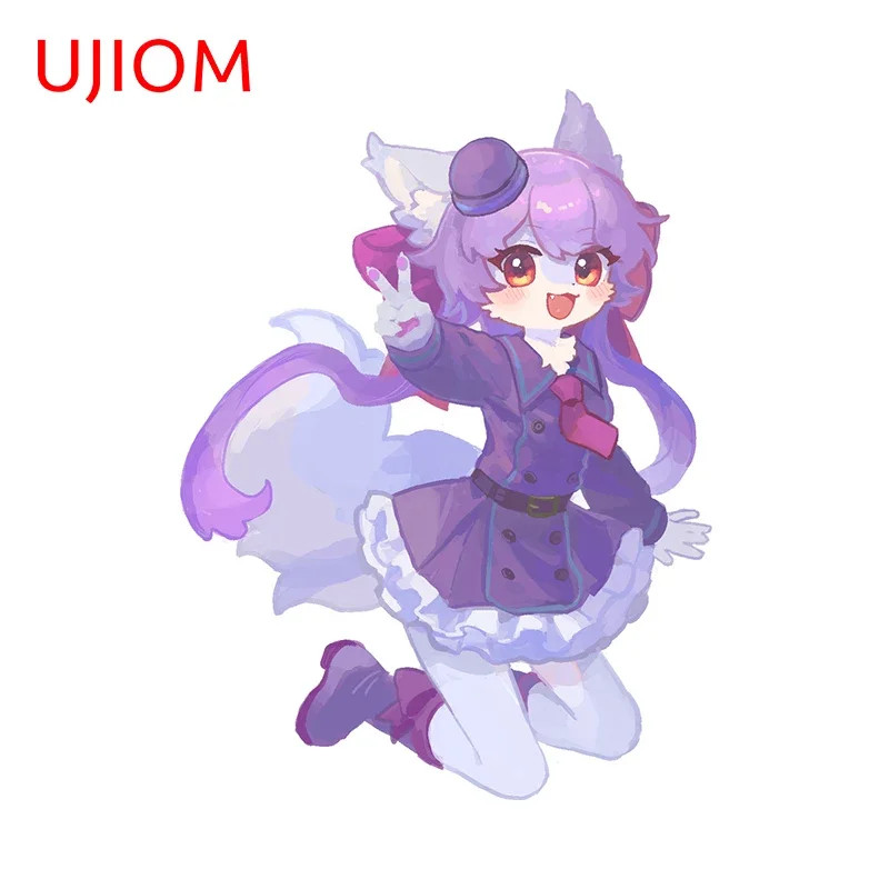 UJIOM Creative Furry Girls Wall Stickers Long Tails Personal Kitchen Furniture