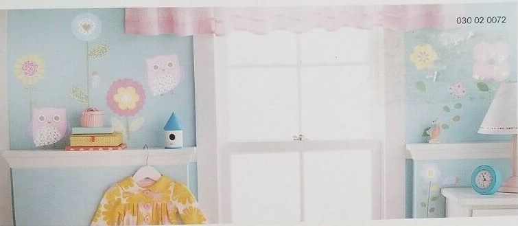 Circo Florals & Owls Wall Decals NIP