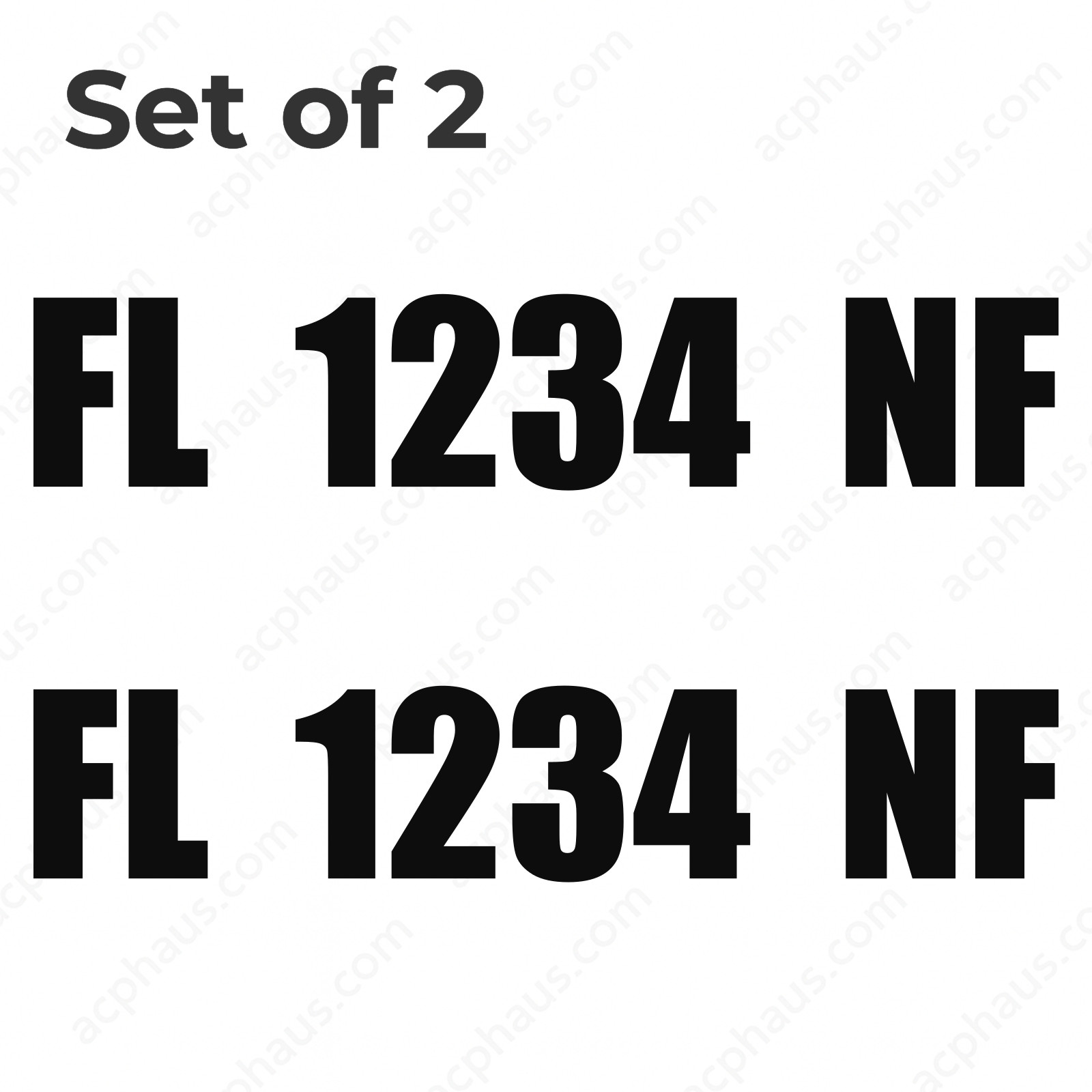 Boat Registration Numbers Decals – Custom ORACAL 751C Vinyl – Right & Left Set