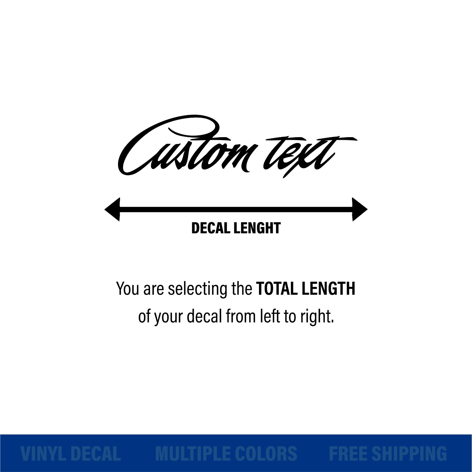 Custom Text Vinyl Lettering | Any Text Name | Premium Vinyl Decal Sticker
