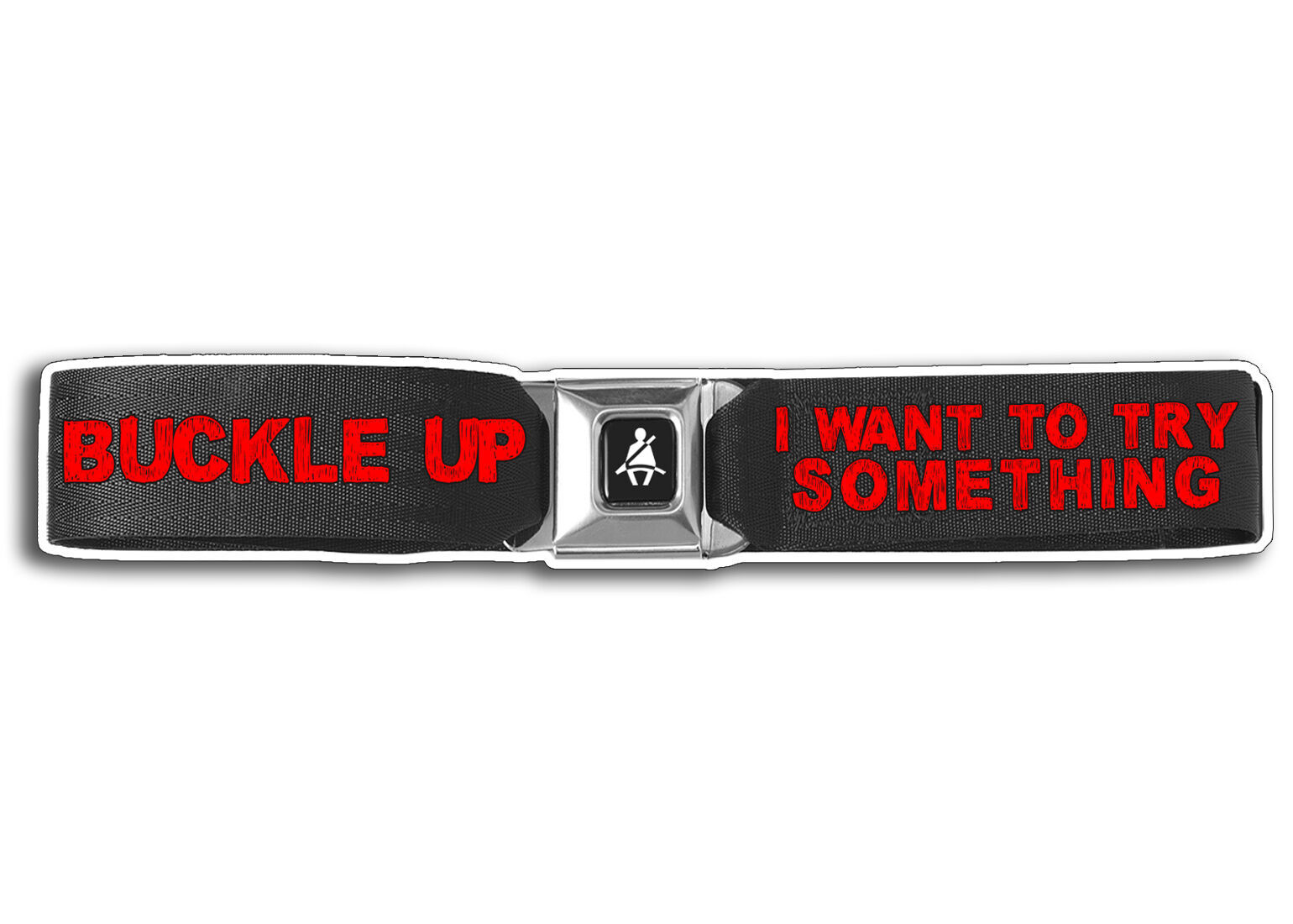 Funny Buckle Up Warning Sticker Decal