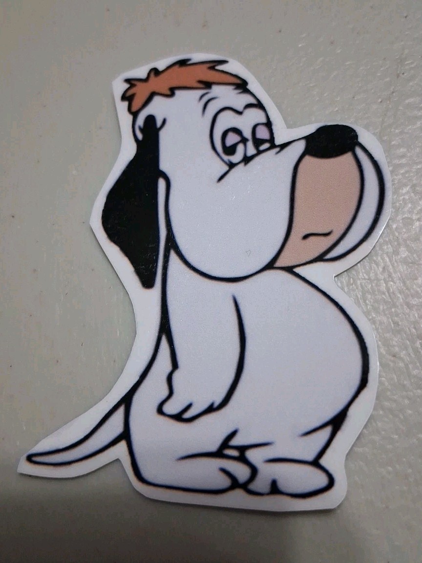 Droopy The Dog Cartoon Character Vinyl Sticker NEW