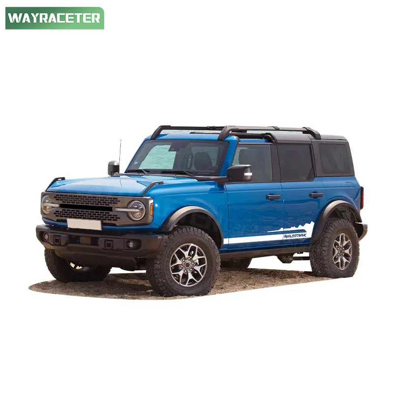 Aftermarket Carbon Fiber Door Side Stripe Decal for Ford Bronco 2-Door & 4-Door