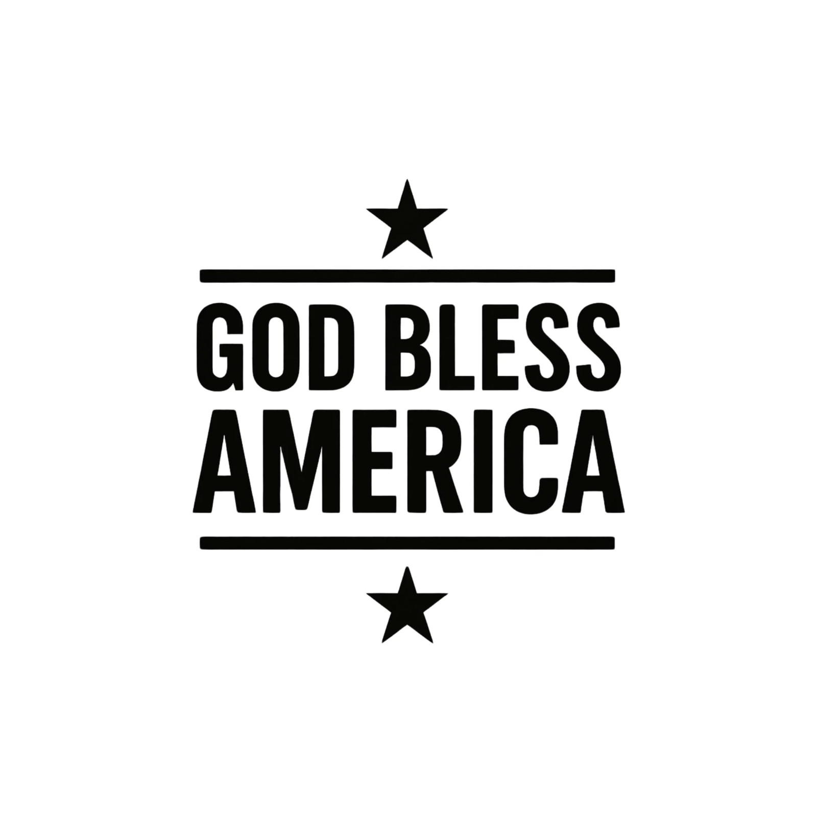 8 inches God Bless America Patriotic Car Window Decal | Vinyl Sticker | Stars |