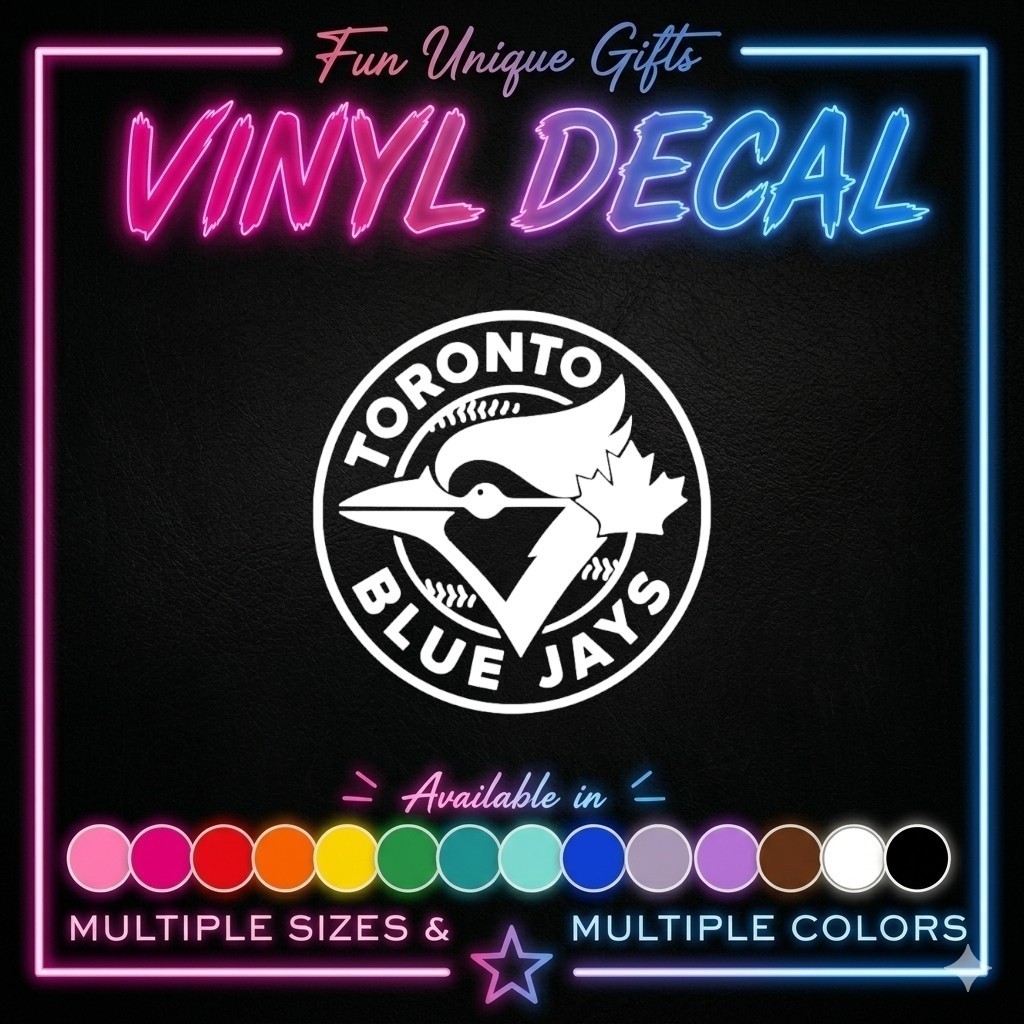 Toronto Blue Jays Vinyl Decal Sticker -Multiple Colors & Sizes- SHIPS FREE
