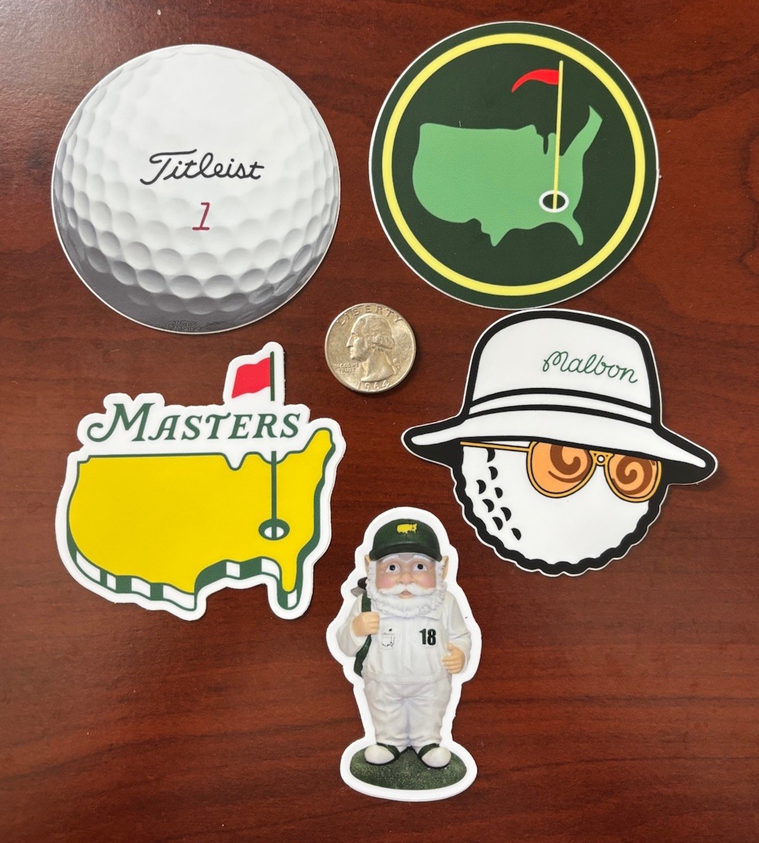 golf stickers decals (high quality) – 5 Total