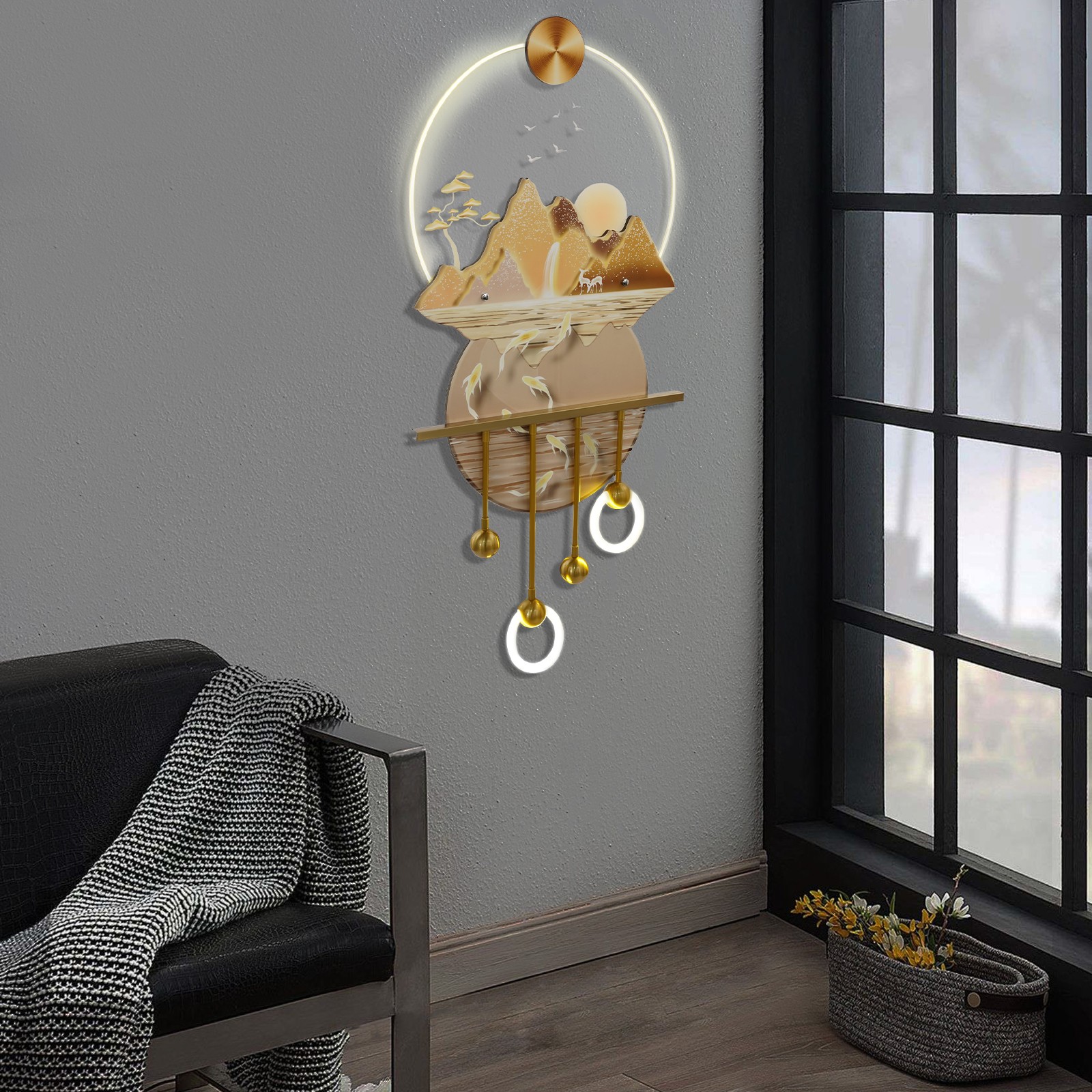 Wall Art Decor with Warm Led Light Art Decor Wall Art Decor for Living Rooms