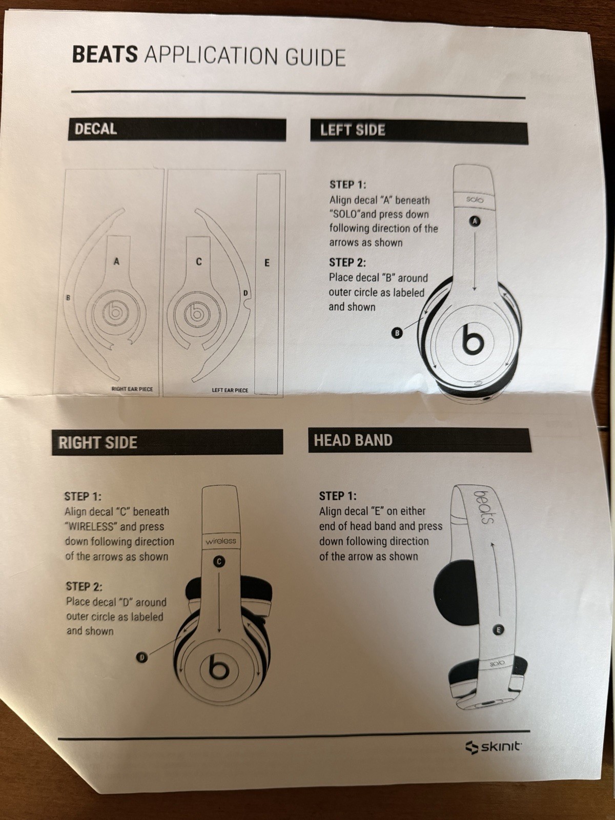 Skinit Florida Gators Vinyl Sticker Decal for Beats Solo 3 Wireless Headphones